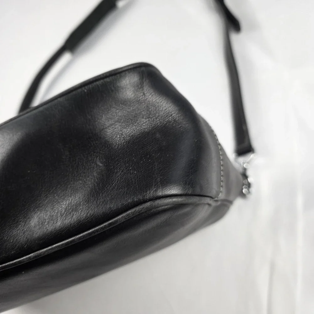 Coach Messenger Bag Mens Large Black Leather Briefcase Crossbody Office